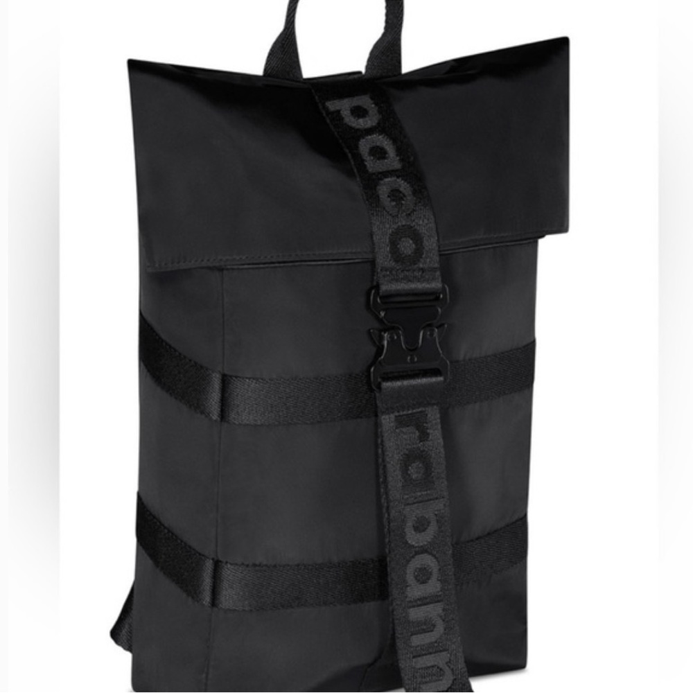 PACO RABBANE Nylon Black Men's Backpack